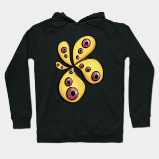 Weird Eye Monster Pink Eyes Hoodie